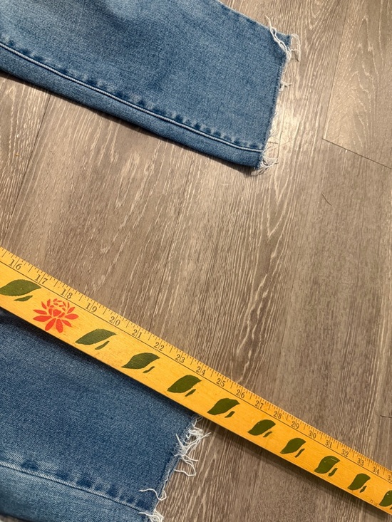 Hidden Jeans Light Wash Distressed Straight Leg Raw Hem Size 25/5 Y2K - Picture 7 of 7